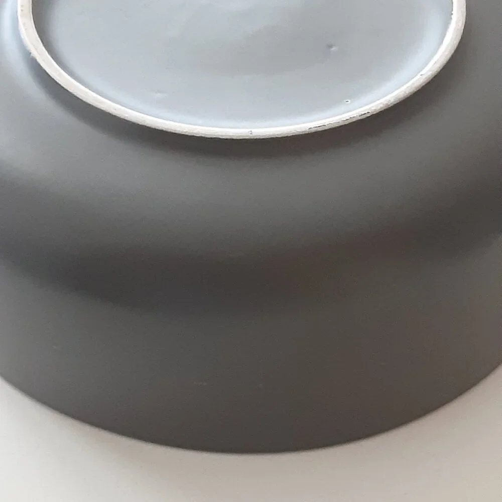 Chic Charcoal Grey Serving Bowl Stoneware
